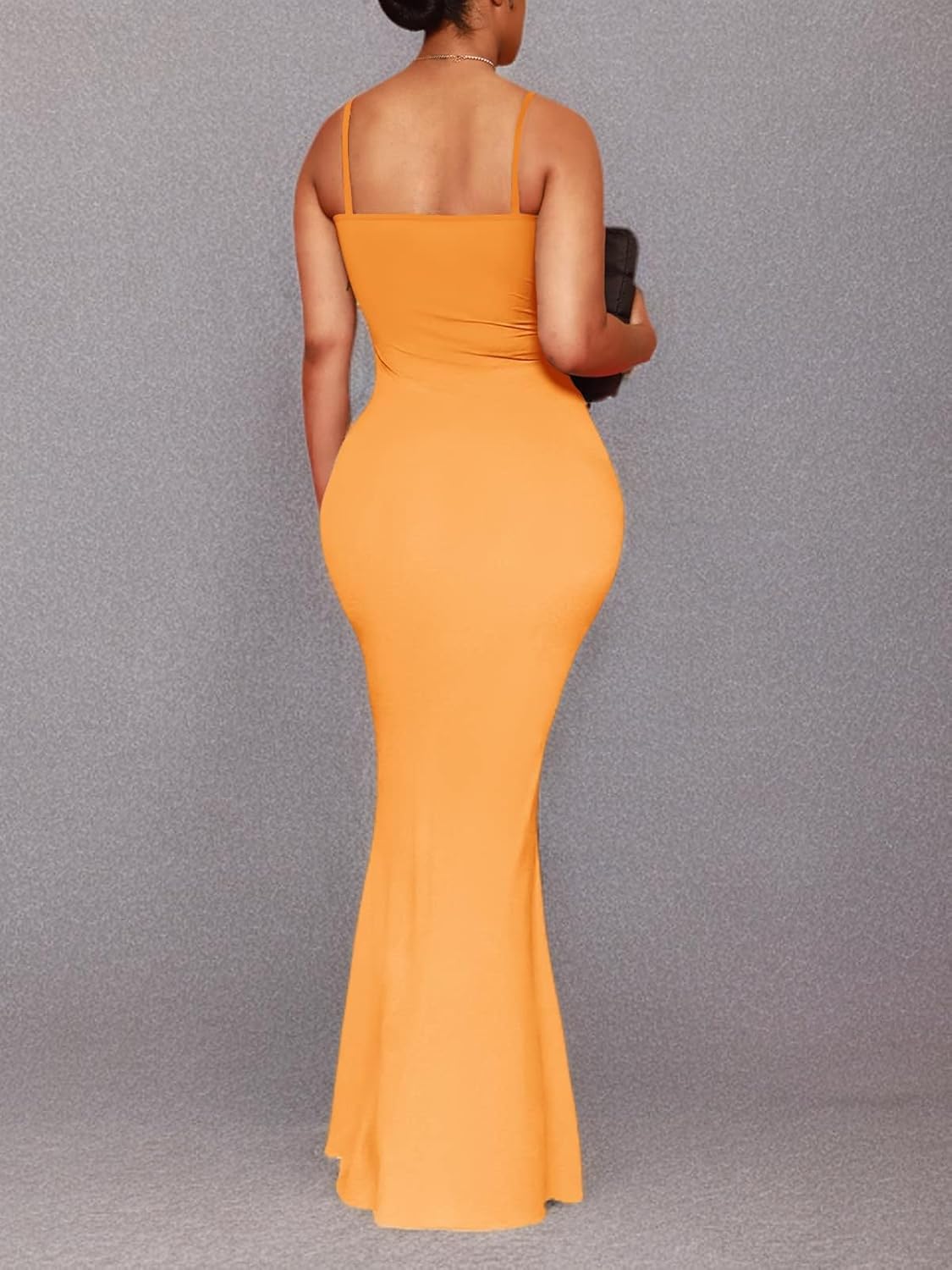 Hafailia Women's Casual Soft Lounge Long Slip Dress Sexy Sleeveless Bodycon Maxi Dresses Evening Formal Cocktail