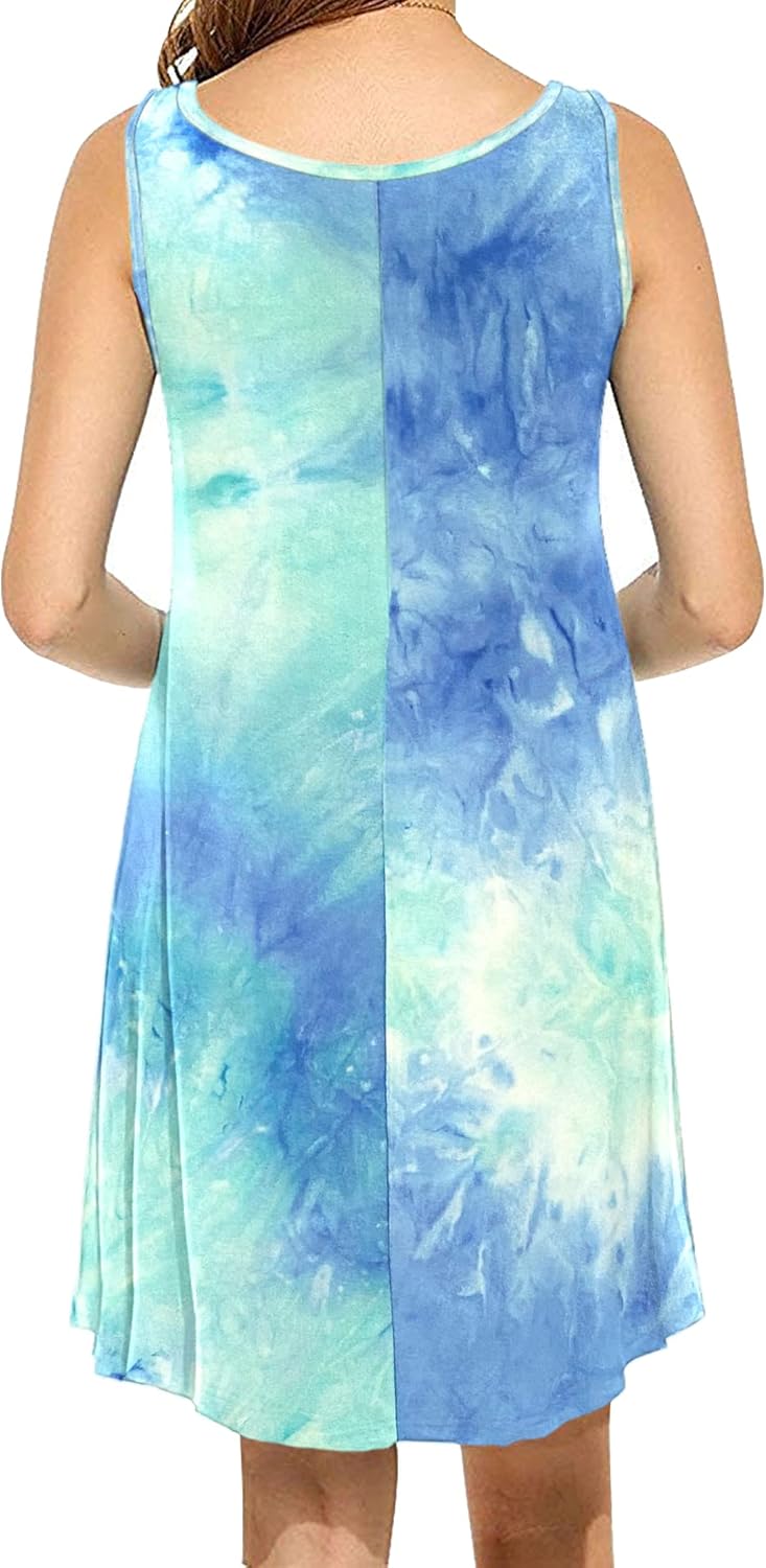 MOLERANI Women's Casual Swing Simple T-Shirt Loose Dress