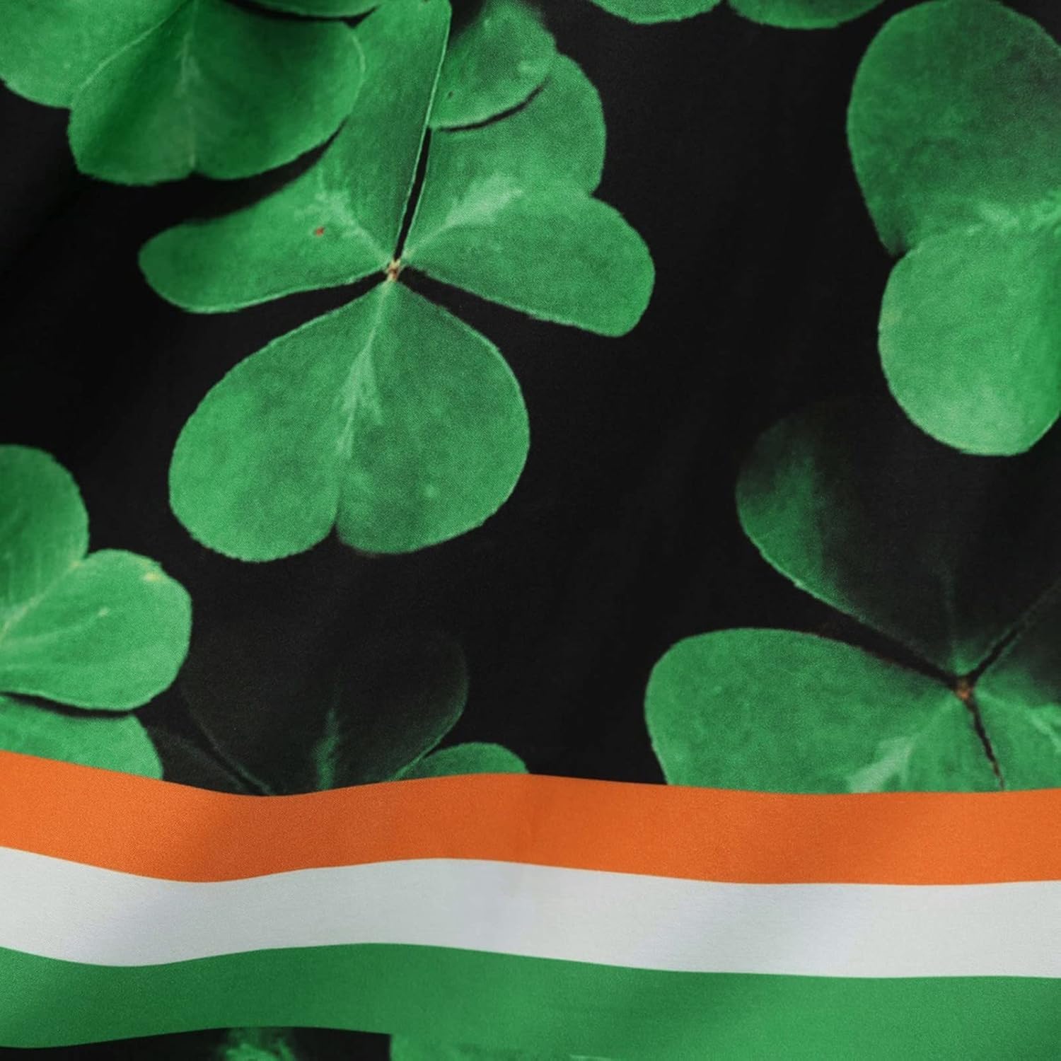 aihihe St Patricks Day Dress for Women A Line Pleated Hepburn Dress Lukcy Shamrock Print Irish Dress 2024 Vintage Dress