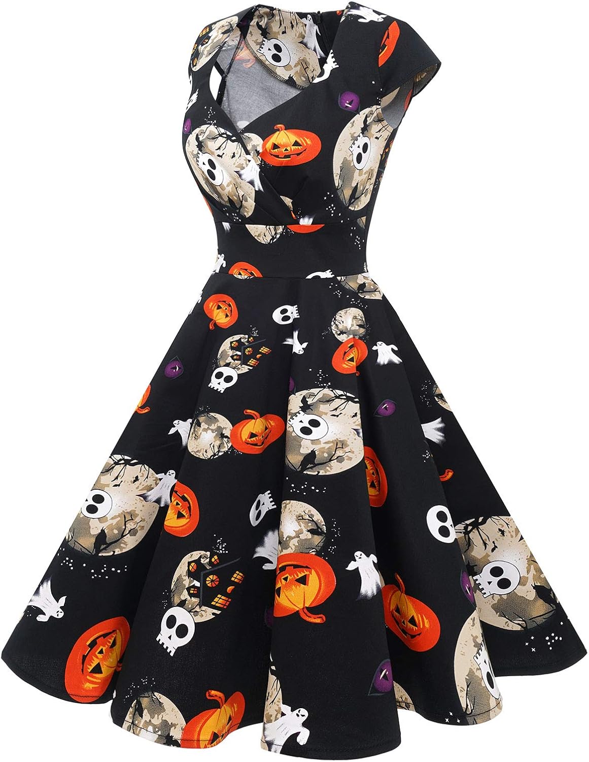 Bbonlinedress Women Short 1950s Retro Vintage Cocktail Party Swing Dresses