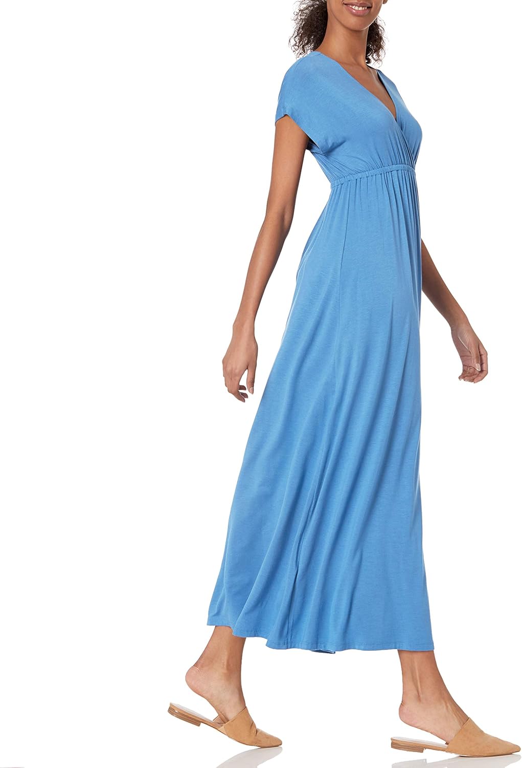 Amazon Essentials Women's Waisted Maxi Dress (Available in Plus Size)