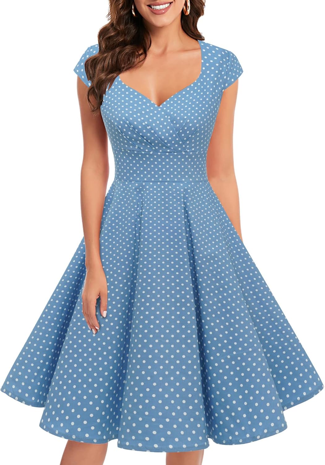 Bbonlinedress Women Short 1950s Retro Vintage Cocktail Party Swing Dresses