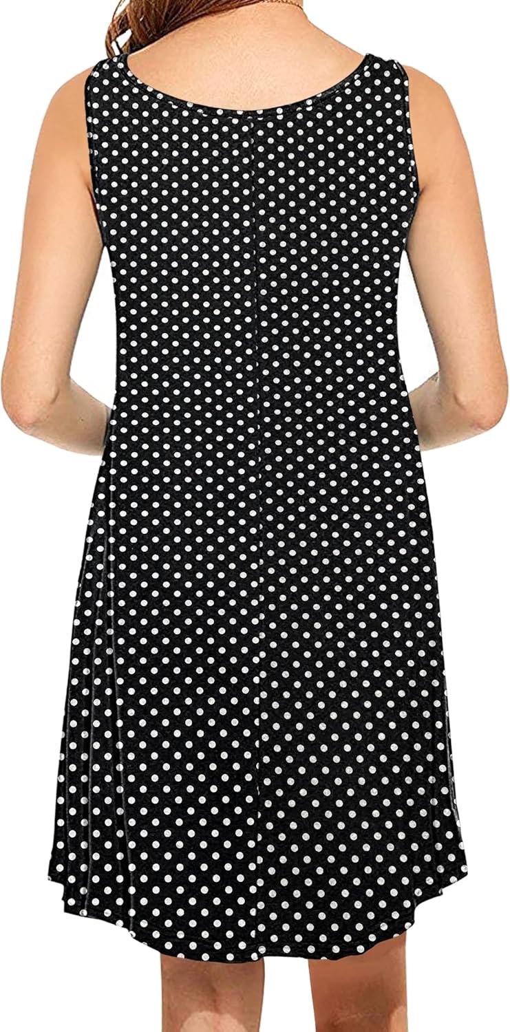 MOLERANI Women's Casual Swing Simple T-Shirt Loose Dress