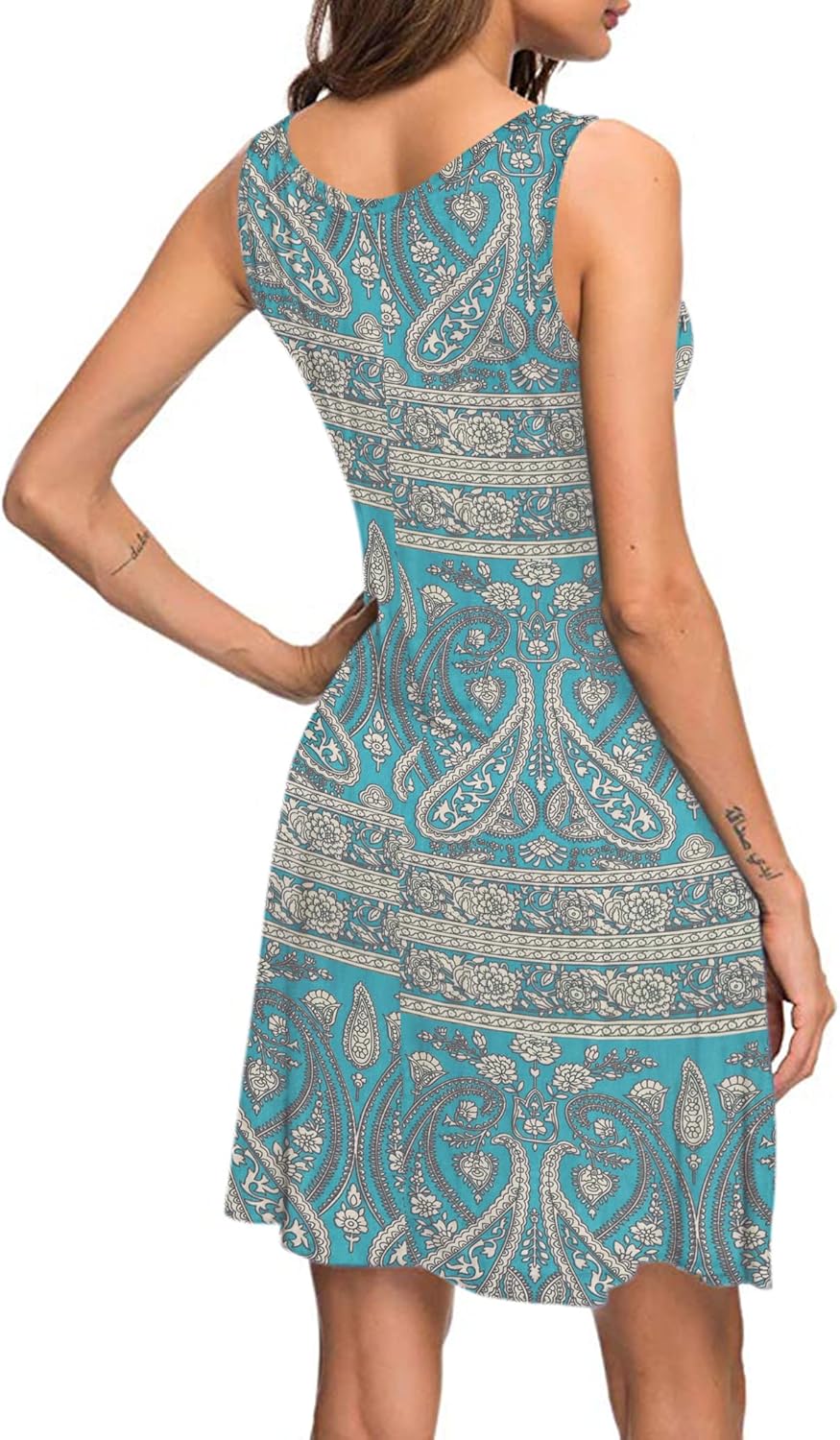 MISFAY Women's Summer Casual T Shirt Dresses Beach Cover up Tank Dress
