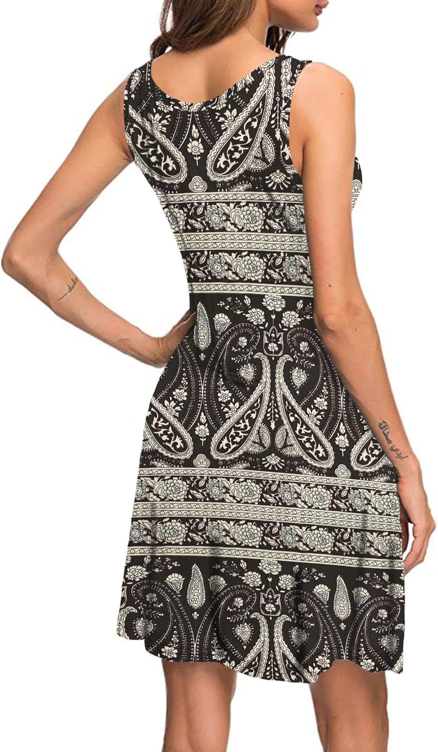 MISFAY Women's Summer Casual T Shirt Dresses Beach Cover up Tank Dress
