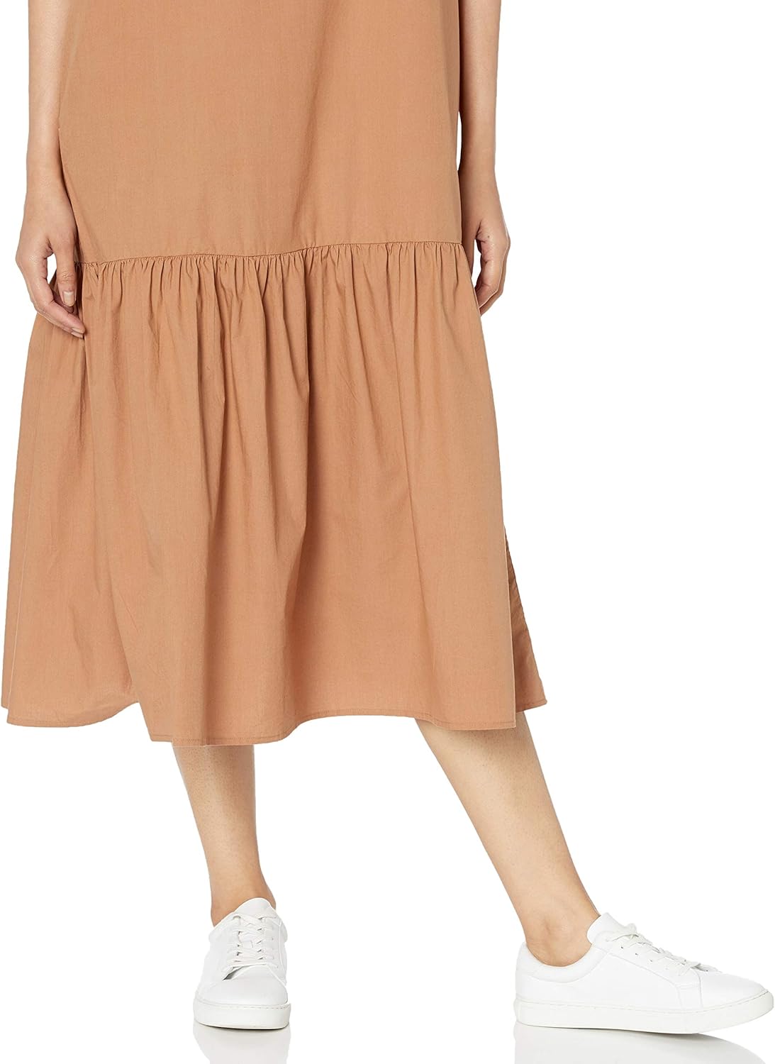 The Drop Women's Ilana Loose Sleeveless Wide-Hem Poplin Maxi Dress