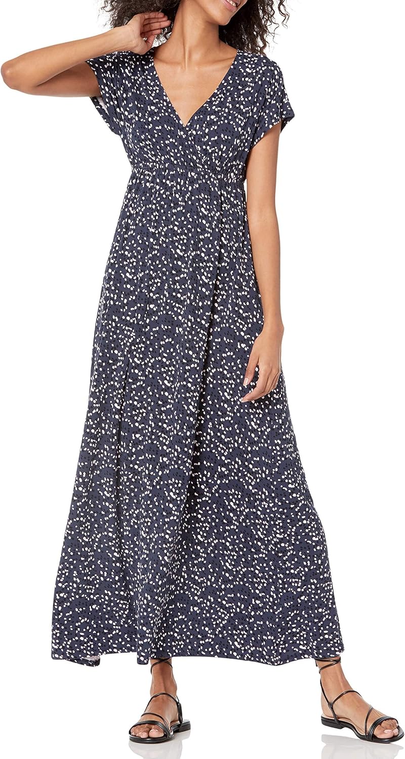 Amazon Essentials Women's Waisted Maxi Dress (Available in Plus Size)