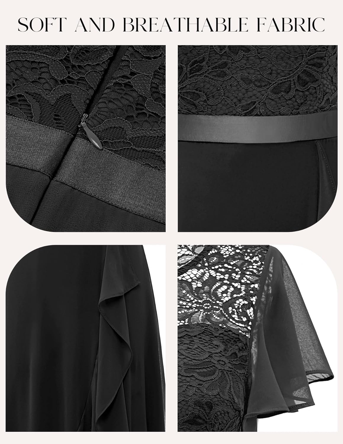 BeryLove Formal Dresses for Women 2025 Wedding Guest with Slit Cocktail Elegant Lace Long Prom Dress