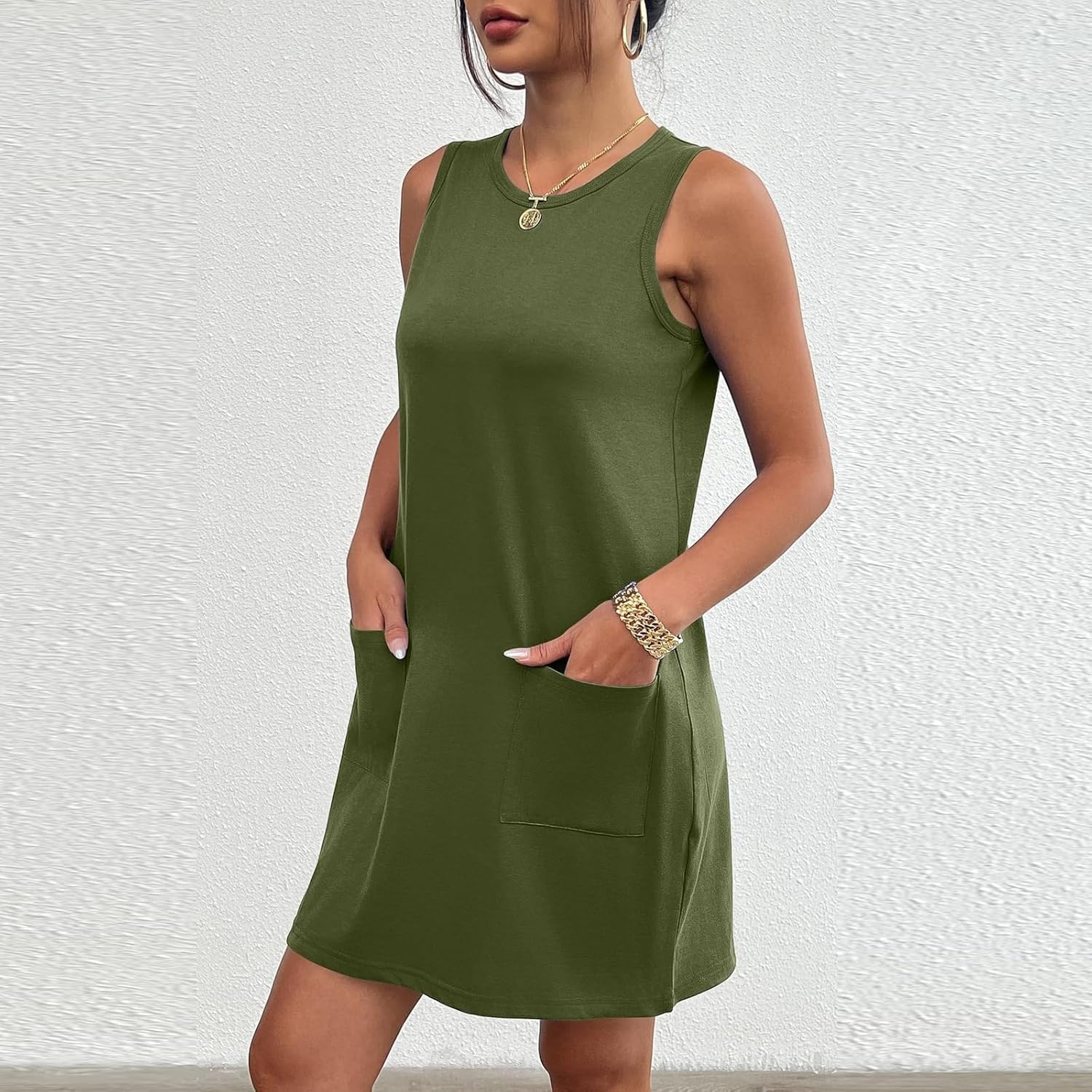 Rompers Dress for Women 2025 Summer Mini Dresses Casual Short Sundress Tennis Athletic Workout Dress with Pockets