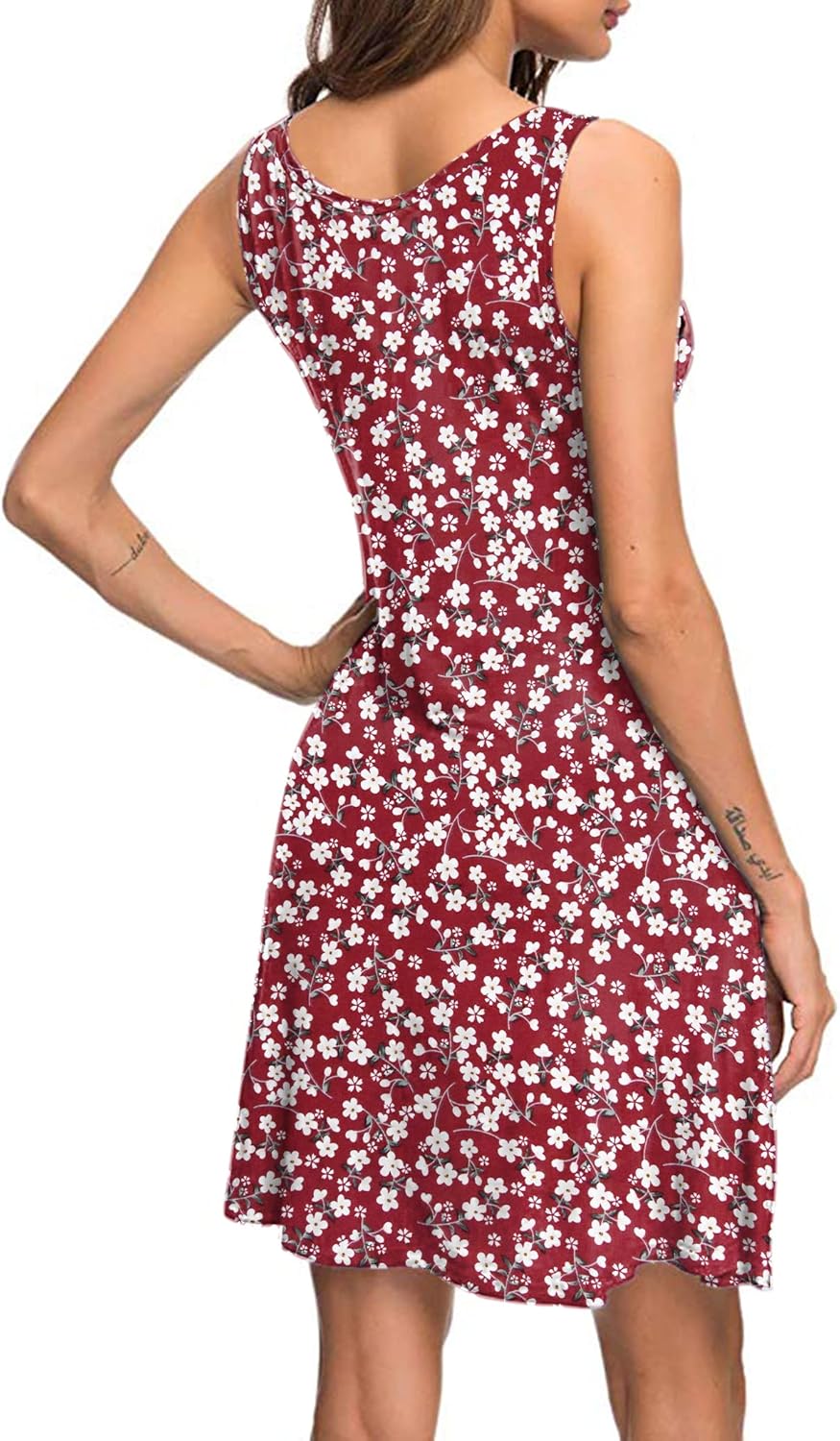MISFAY Women's Summer Casual T Shirt Dresses Beach Cover up Tank Dress