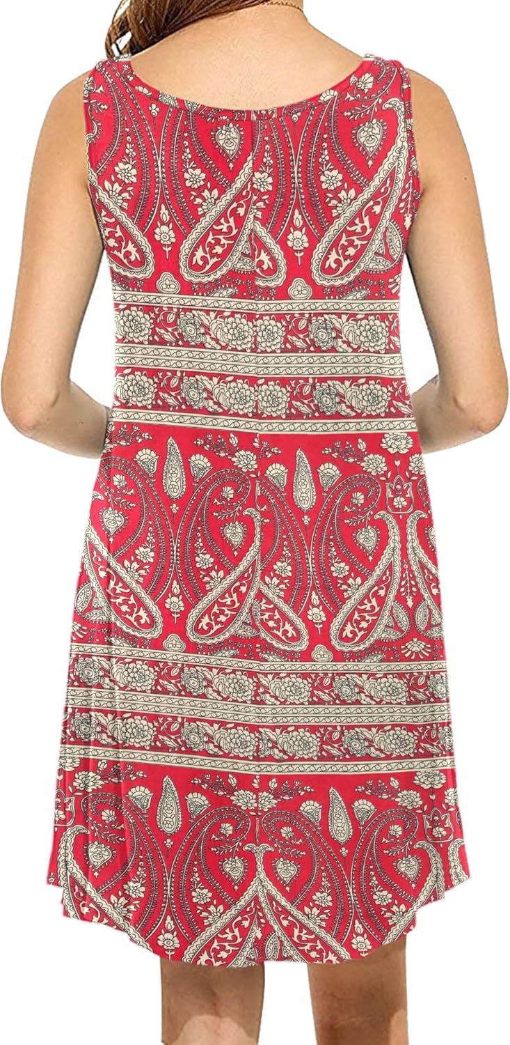 MOLERANI Women's Casual Swing Simple T-Shirt Loose Dress