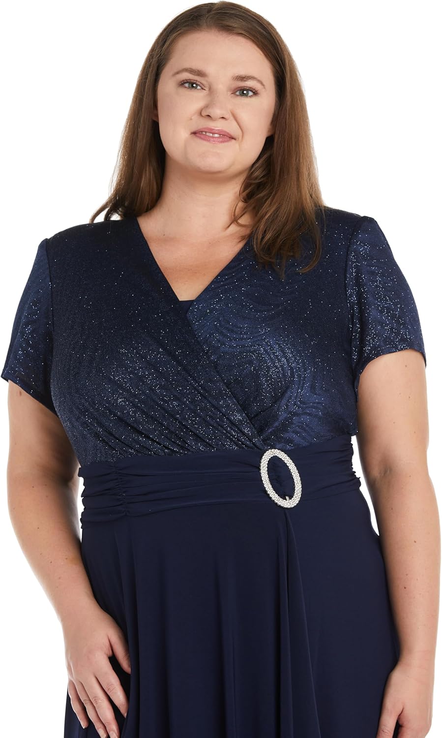 R&M Richards Women's Sparkling Wrap Dress