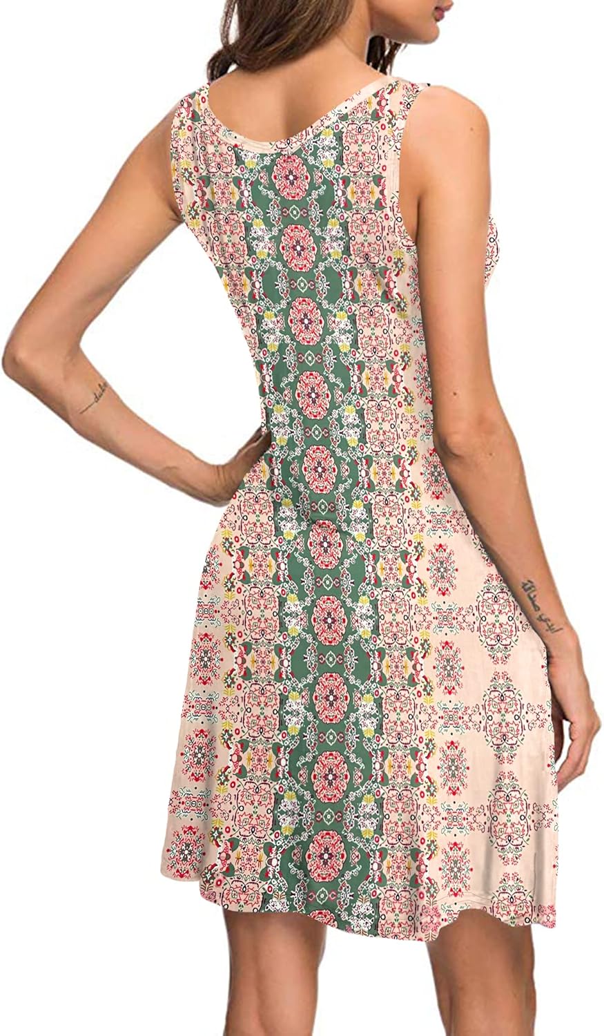 MISFAY Women's Summer Casual T Shirt Dresses Beach Cover up Tank Dress