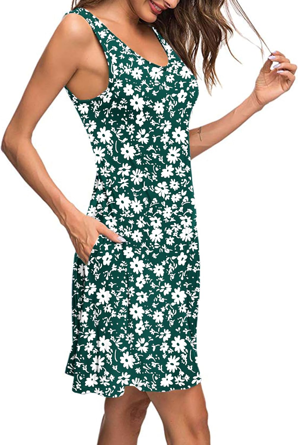 MISFAY Women's Summer Casual T Shirt Dresses Beach Cover up Tank Dress