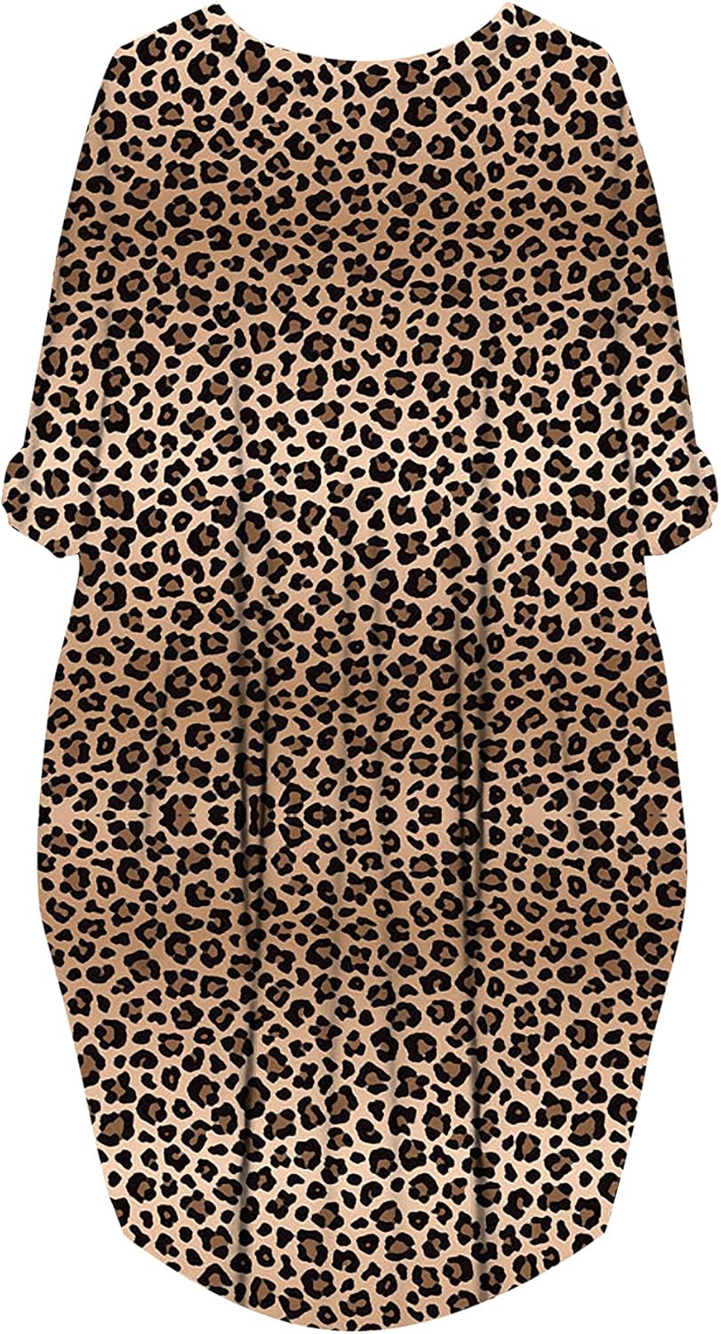 AZPSRT Fashion Women's African American Art Print Dress Casual Loose Dresses