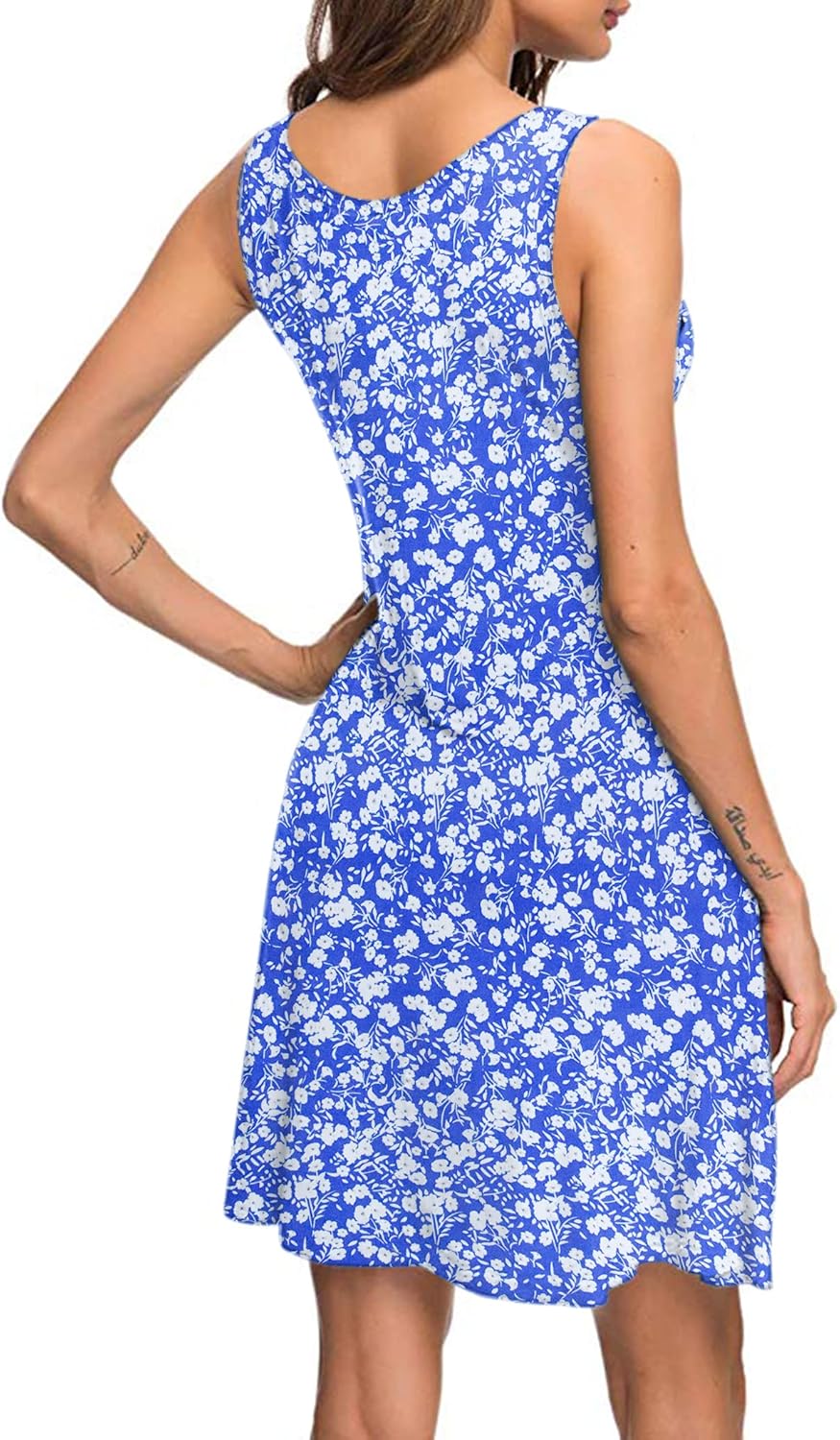 MISFAY Women's Summer Casual T Shirt Dresses Beach Cover up Tank Dress