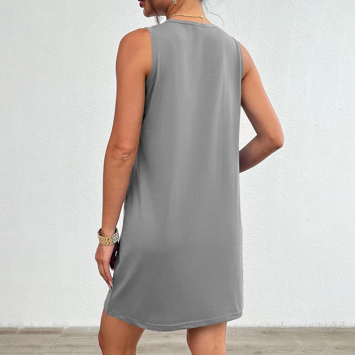 Rompers Dress for Women 2025 Summer Mini Dresses Casual Short Sundress Tennis Athletic Workout Dress with Pockets