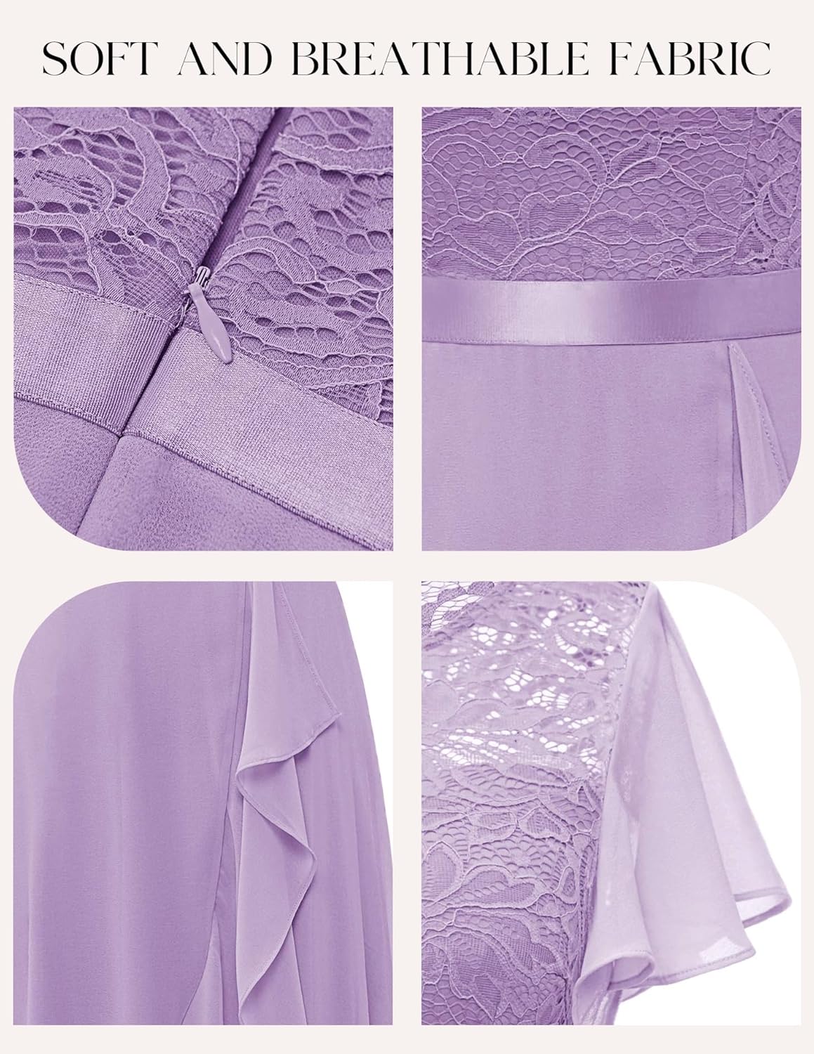 BeryLove Formal Dresses for Women 2025 Wedding Guest with Slit Cocktail Elegant Lace Long Prom Dress