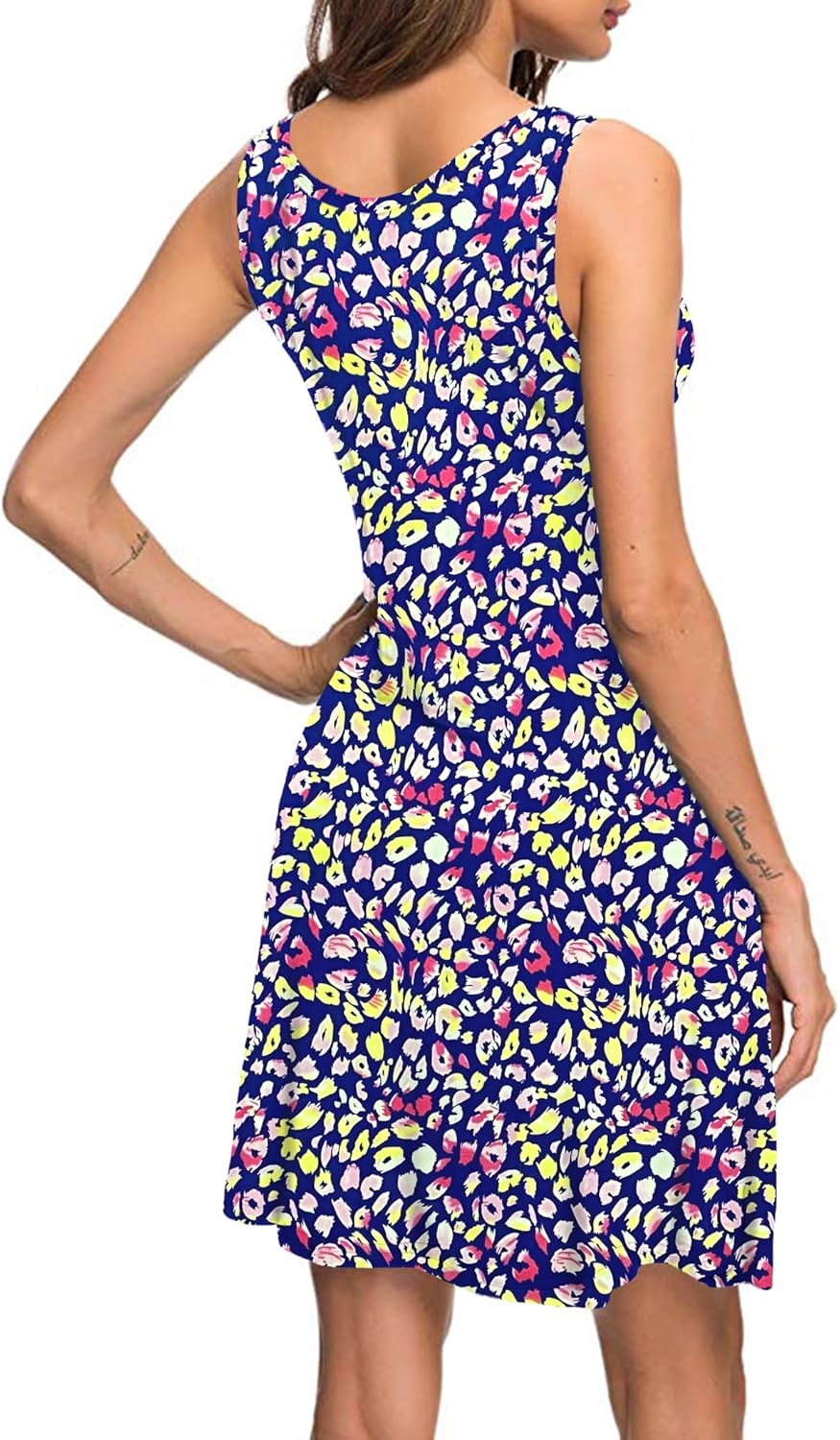 MISFAY Women's Summer Casual T Shirt Dresses Beach Cover up Tank Dress