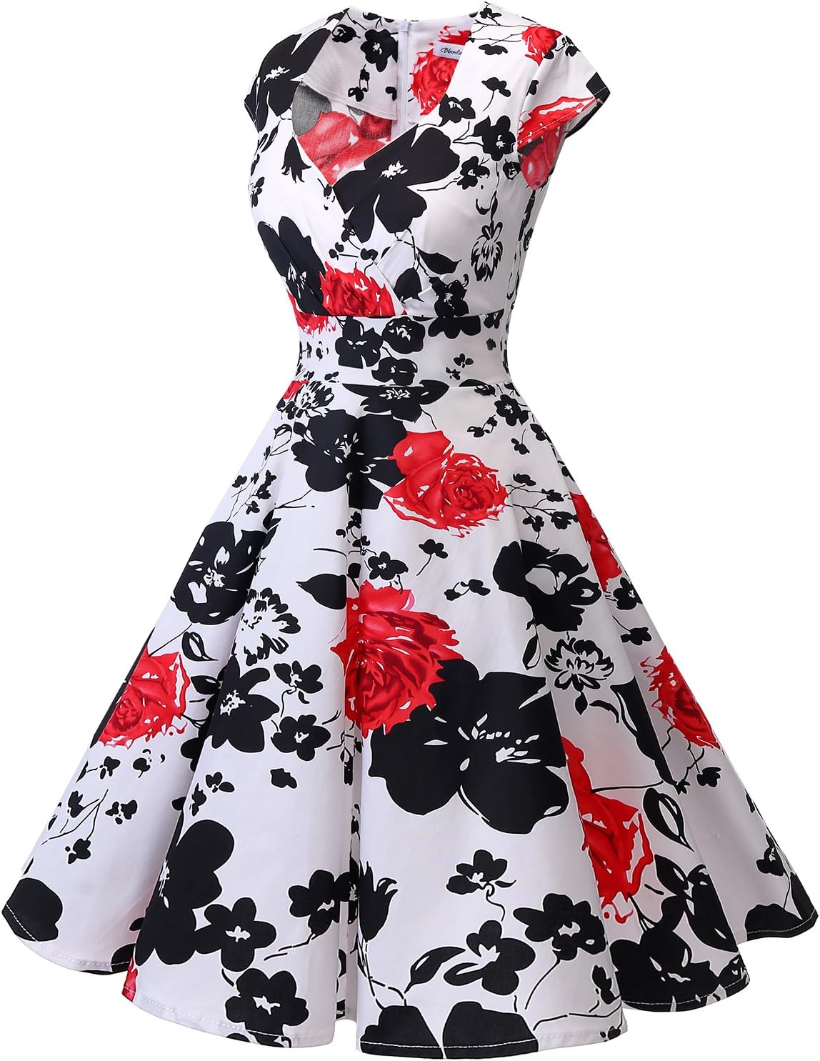 Bbonlinedress Women Short 1950s Retro Vintage Cocktail Party Swing Dresses