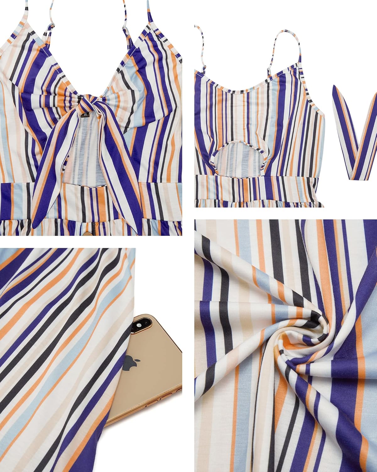 VOTEPRETTY Women's Summer Dresses Spring Sundresses Beach Clothes Outfit Vacation 2024 V Neck Casual Tropical Resort Hawaiian