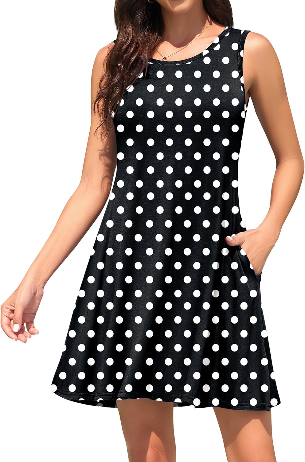 WEACZZY Women Summer Casual Swing T Shirt Dresses Beach Cover up Loose Dress