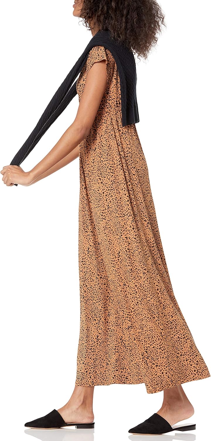Amazon Essentials Women's Waisted Maxi Dress (Available in Plus Size)