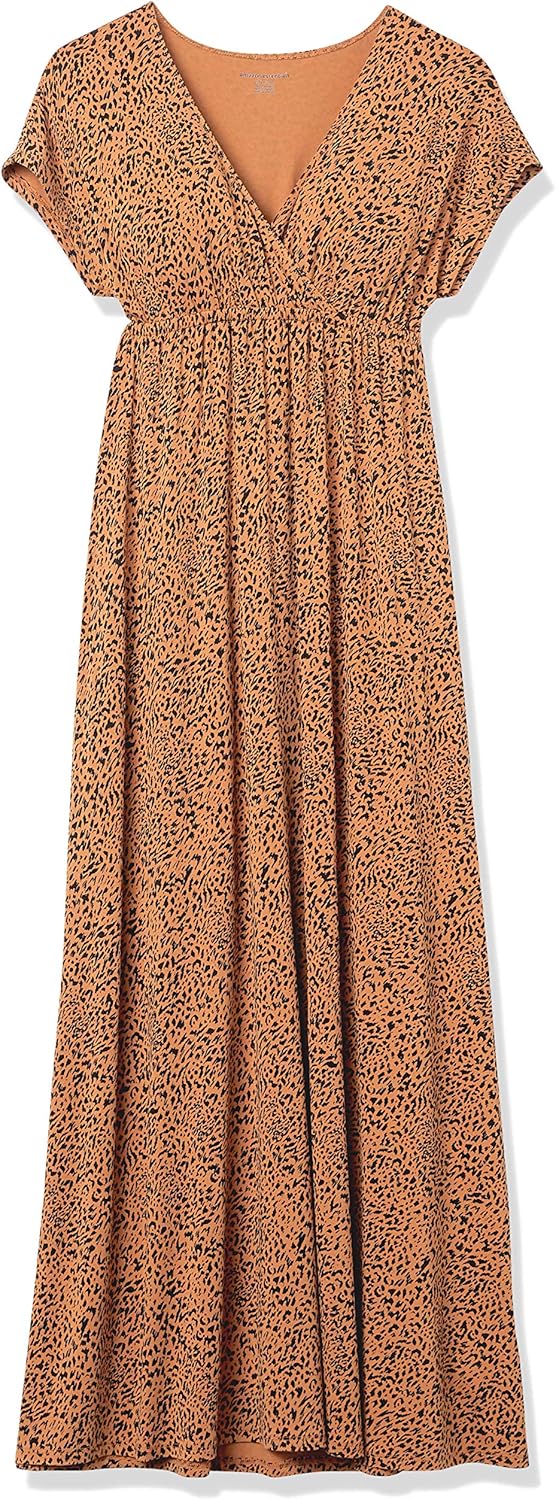 Amazon Essentials Women's Waisted Maxi Dress (Available in Plus Size)