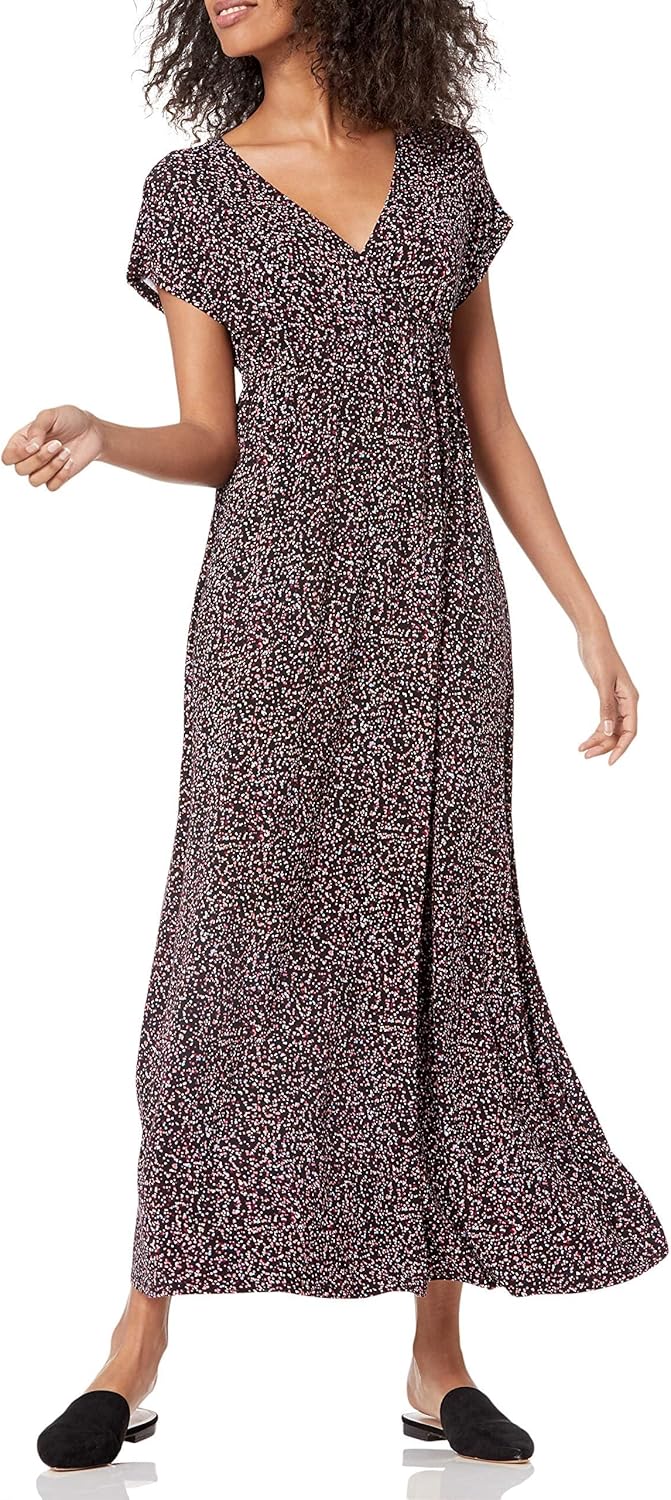 Amazon Essentials Women's Waisted Maxi Dress (Available in Plus Size)