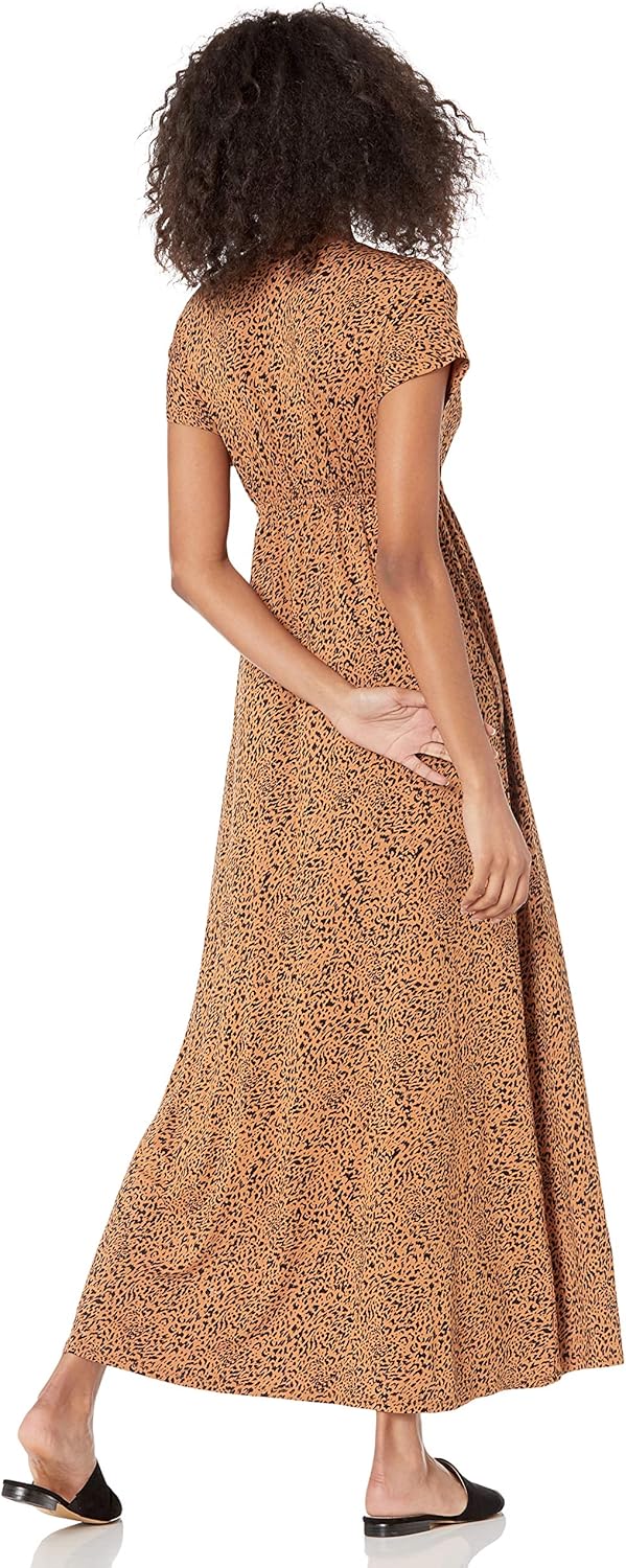 Amazon Essentials Women's Waisted Maxi Dress (Available in Plus Size)