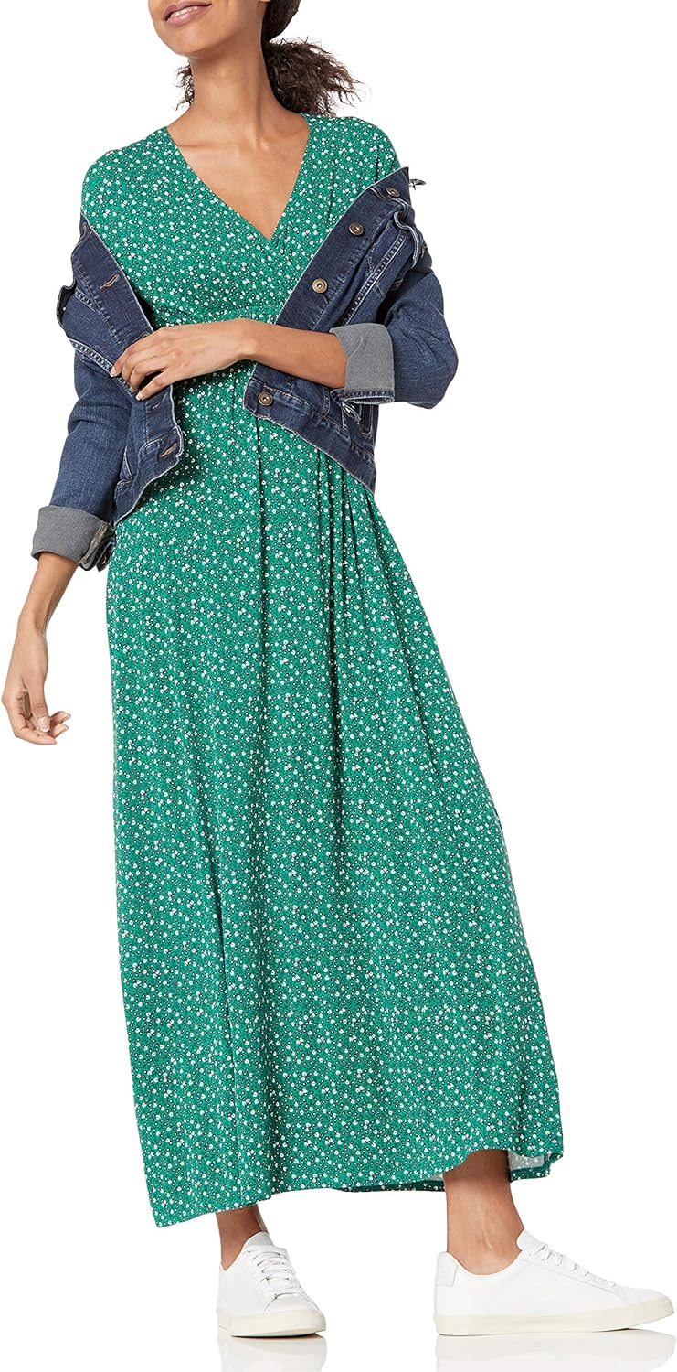 Amazon Essentials Women's Waisted Maxi Dress (Available in Plus Size)