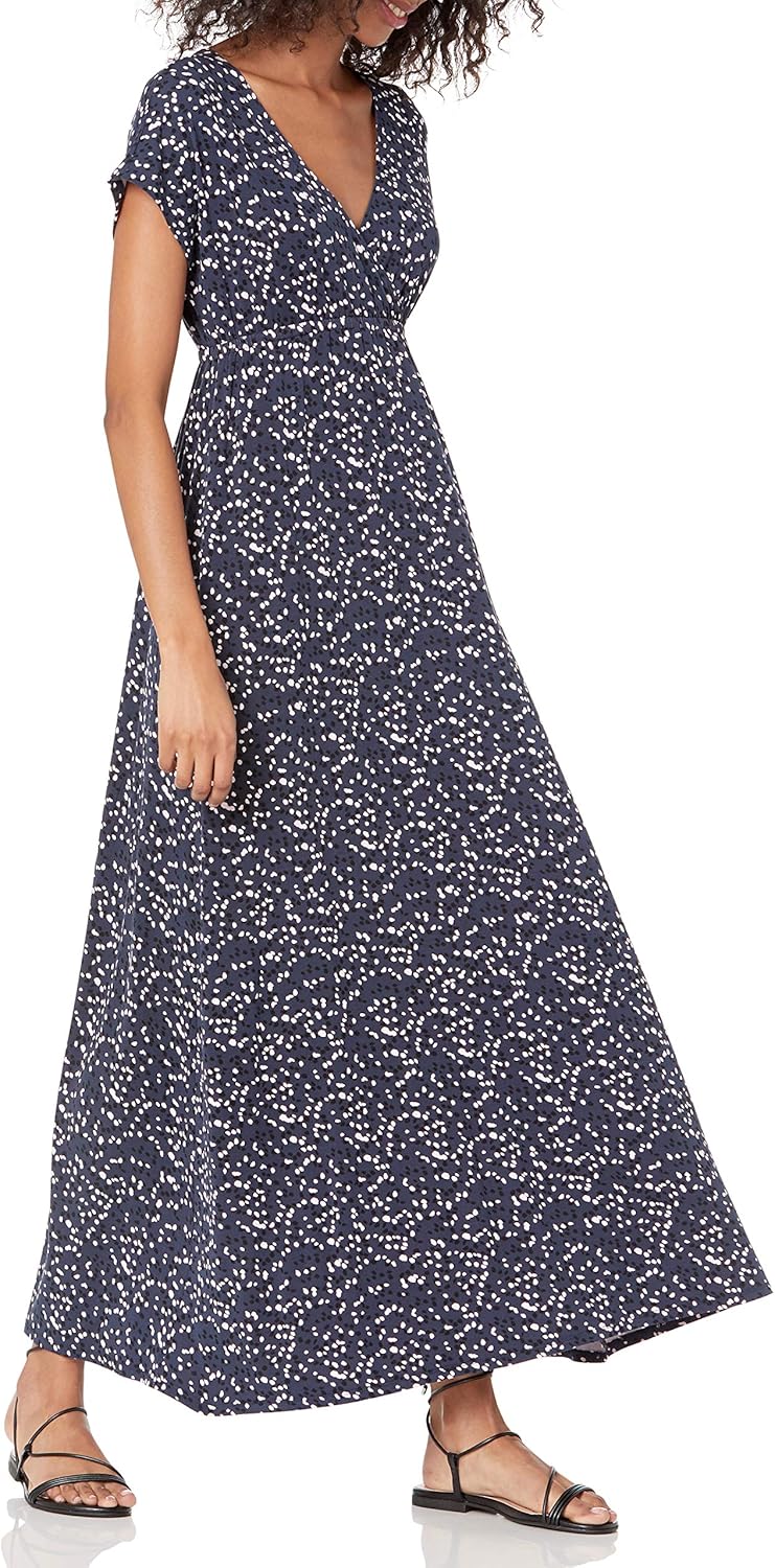 Amazon Essentials Women's Waisted Maxi Dress (Available in Plus Size)