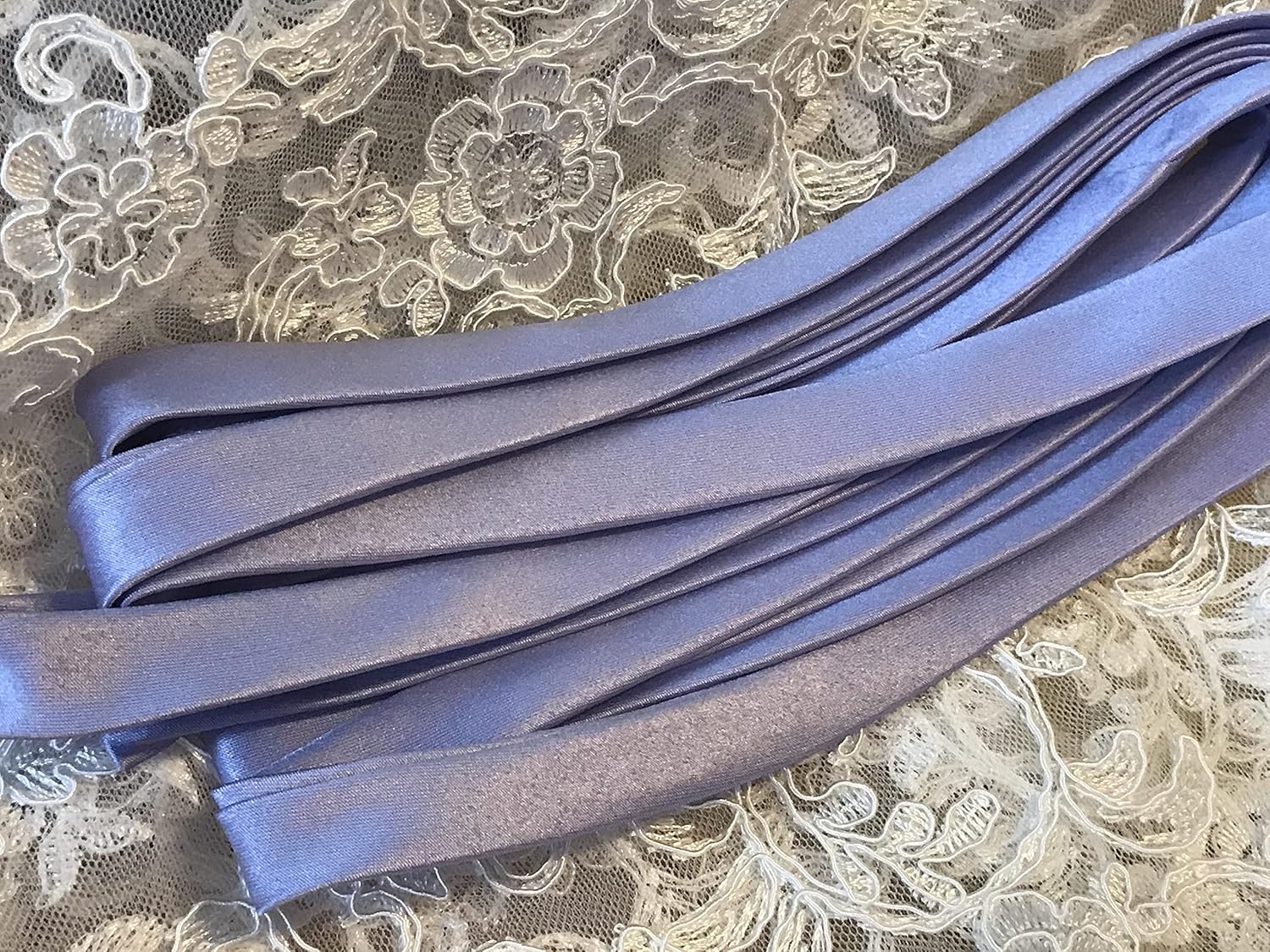 Wedding Corset Satin Ribbon 140", Women Corset Back Lace-up Straps, Zipper Replacement Corset Ribbon.// Lilac, Lavender, Royal Purple (Lavender)
