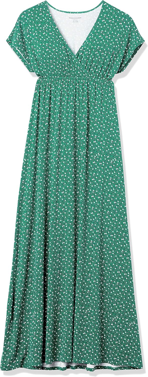Amazon Essentials Women's Waisted Maxi Dress (Available in Plus Size)